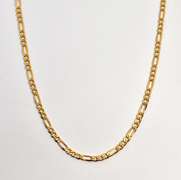 Pretty 18k 20" Figaro Necklace