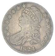 1824 Capped Bust Half Dollar