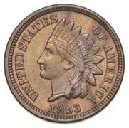 1863 Indian Head Cent