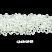 Outstanding 8.30ct diamond white Zircon set