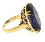 Amazing Yellow Gold Faux Alex Ring