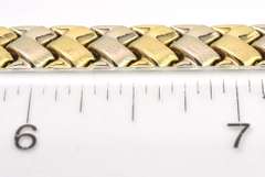 Classy Two-Tone 14KT Gold Bracelet