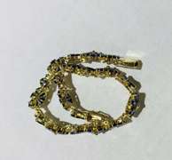 22.0 Carat Blue Sapphire Bracelet in 14kt Gold