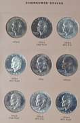 Ike Dollar Complete Set 1971-8 Unc & Proofs With Varieties
