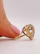 10kt Solid Yellow Gold Diamond Ring