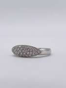 14kt Solid White Gold Diamond Ring