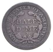 1840-O Seated Liberty Half Dime No Drapery Transitional Open Bud Rw R6