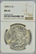 Very Choice BU 1898-O Morgan Silver Dollar. NGC MS63
