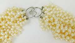 Dramatic 8 Strand Freshwater Pearls Necklace