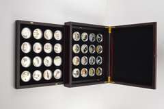 2010-2012 Palau $5 - World Of Wonders - 32 Coin Set - Fancy Box & COA