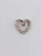 14kt Gold & Diamond Heart Pendant