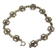 Sterling Silver Eleven Motifs flowers Bracelet
