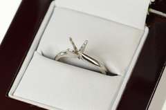 Platinum Classic Solitaire 5.8mm Engagement Setting Ring