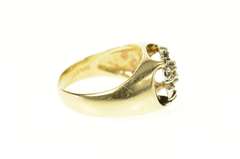 14K Yellow Gold 0.65 Ctw Classic Round Diamond Cluster Ring