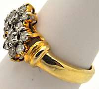 14K GOLD & DIAMONDS RING AND EARRINGS SET