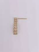 14kt Solid Yellow Gold & Diamond Earring (1)