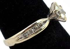 Elegant 0.36CTW Diamond Ring in 14KT White Gold