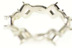 Platinum 6.3mm Twist Pattern Eternity Band Setting Ring