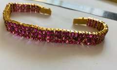47.0 CT Ruby Bracelet in 18kt Solid Yellow Gold!