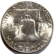 1952 S  Choice BU Key Date Franklin Half