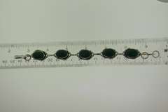 Silver-Tone Quartz Gemstone Bracelet