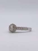 14kt White Gold Diamond Engagement Ring