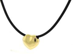 Wonderful 2 Tone Heart Slide Pendant
