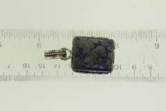 Silver-Tone Quartz Gemstone Pendant