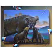Pup Kisses by Ferjo Original