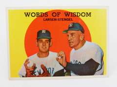 Topps Larsen and Stengel Baseball Card