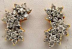 14K GOLD & DIAMONDS RING AND EARRINGS SET