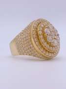 Unisex 10kt Solid Yellow Gold Cocktail Ring