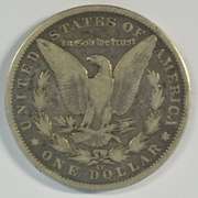 Scarce 1891-CC Morgan Silver Dollar. Nice circ