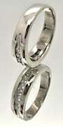 10K WHITE GOLD Gents Diamond Wedding Band