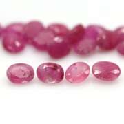 Heated only! 6.29ct pinkish red Ruby set