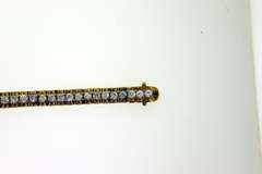 Vintage Sterling Silver Crystal Tennis Bracelet