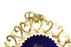 14K Yellow Gold Victorian Enamel Seed Pearl Clover Charm/Pendant