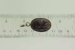 Silver-Tone Quartz Gemstone Pendant