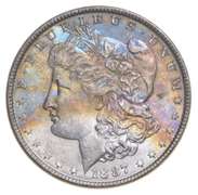 1887 Morgan Silver Dollar - Amazing Color