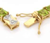 Enthralling Peridot & Topaz Bracelet in Vermeil