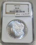 1880-S Morgan Dol NGC MS-64