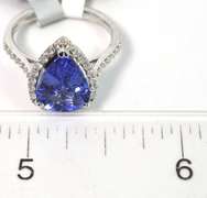 Lovely Tanzanite & Diamond Ring