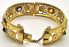 LADIES 14 KT YELLOW GOLD BANGLE BRACELET