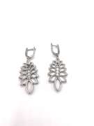Unique Sterling Silver Floral Earrings