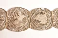 Fun Filigree Egyptian Sterling Bracelet
