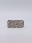 14kt Solid White Gold Diamond Ring