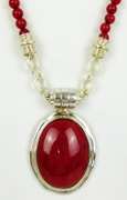 Big & Bold Esposito Vintage Sterling Calcite Necklace