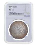 MS62 1878-CC Morgan Silver Dollar - Graded NGC