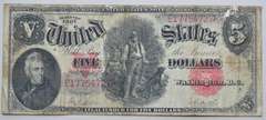 $ 5 Series of 1907 Axeman US Note