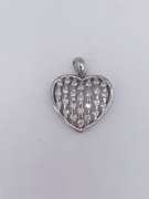 14kt White Gold & Diamond Pendant